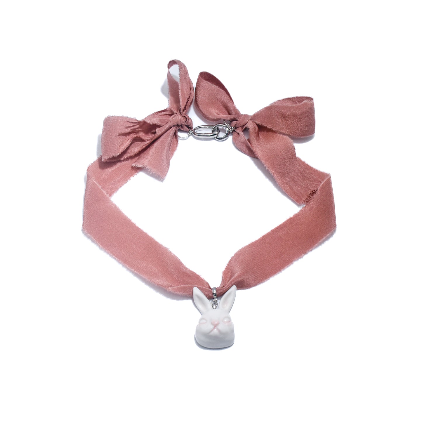 Silk Choker Necklace For All Detachable Pendants
