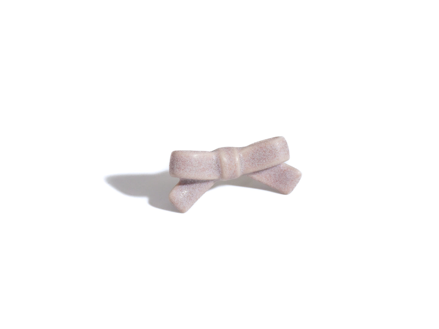 Bowtie Maniac - Small Ribbon Ceramic Bowtie Gold Plated Brass Ring Sterling Silver Ring