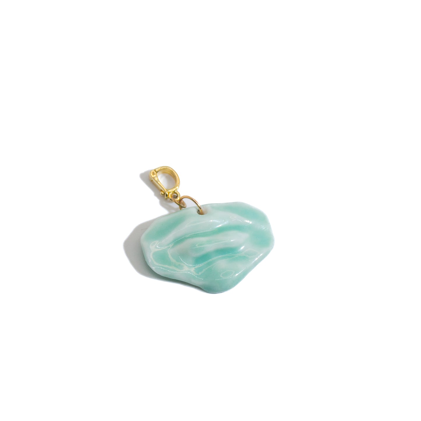 My body - chain necklace with porcelain charm
