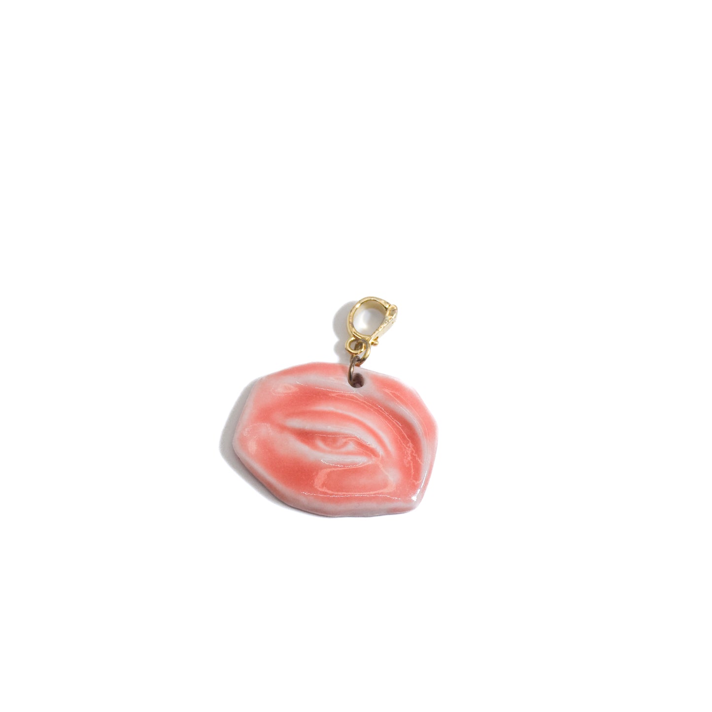 My body - chain necklace with porcelain charm