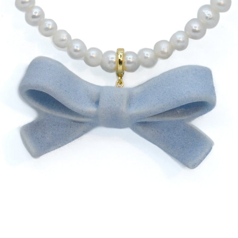 Bowtie Maniac - Small Ribbon Ceramic Bowtie Gold Plated Brass Ring Sterling Silver Ring