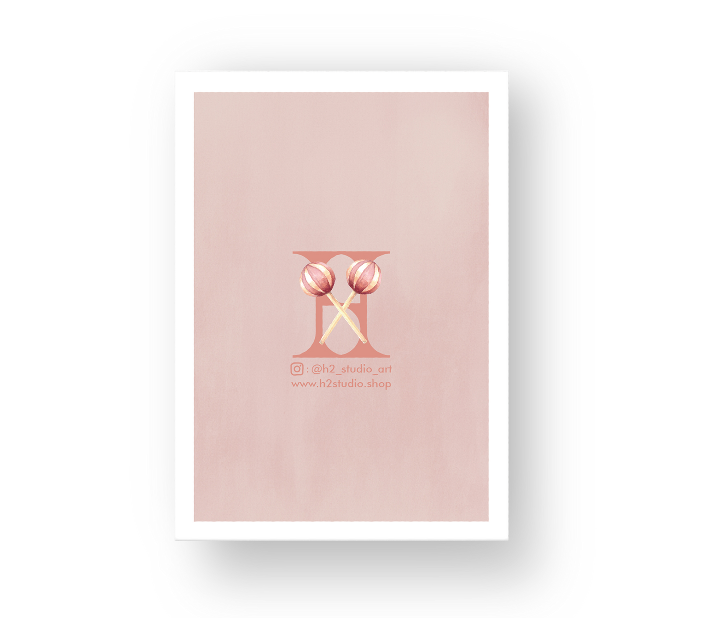 Greeting card: ballet cake rabbit