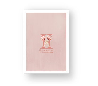 Greeting card: ballet cake rabbit