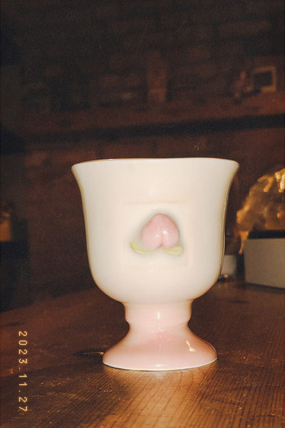 Peach it - Ceramic Peach Wine Cup