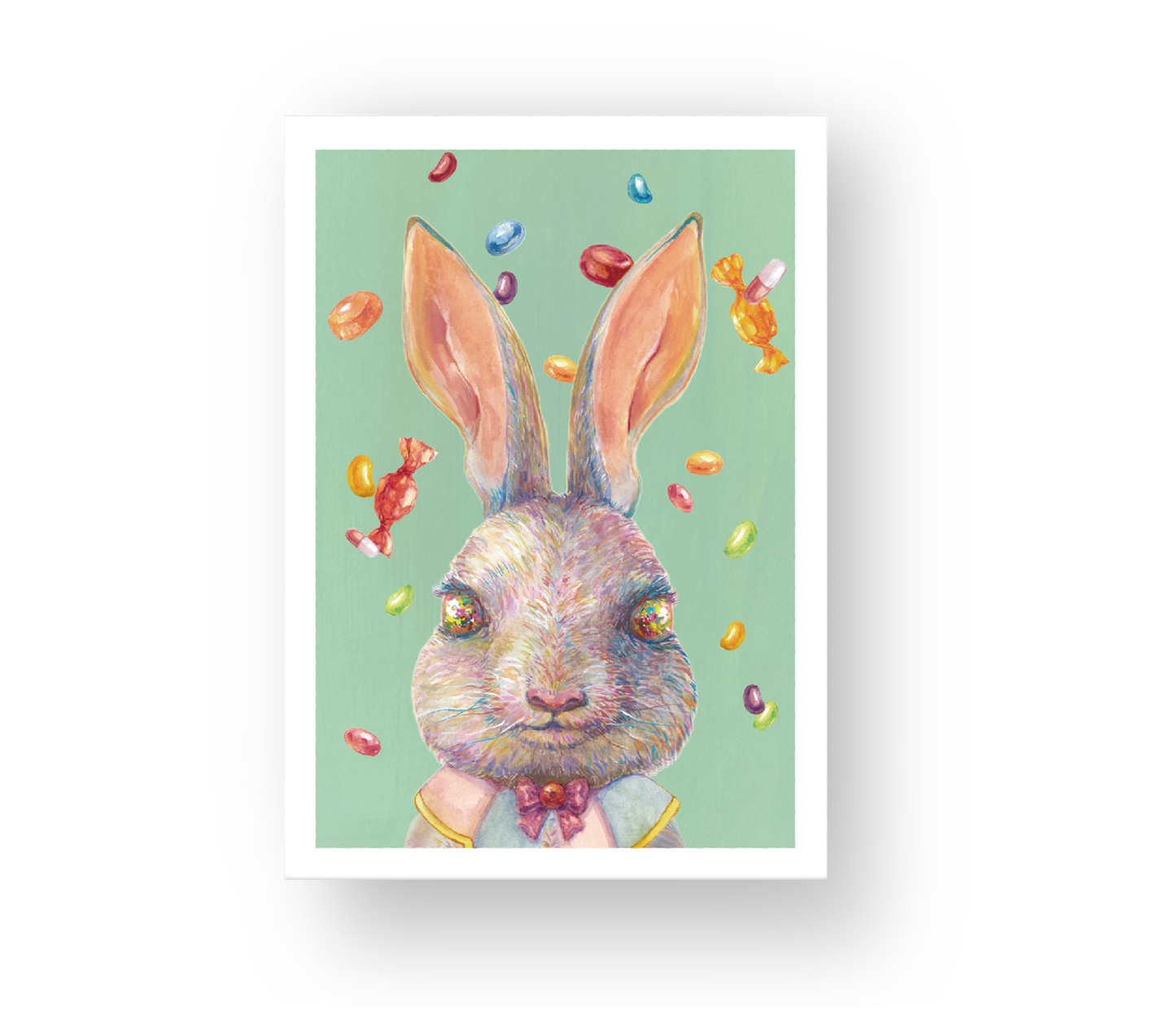 Greeting card: dear hare rabbit card