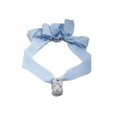 Grumpy Bunny Silk Choker Necklace