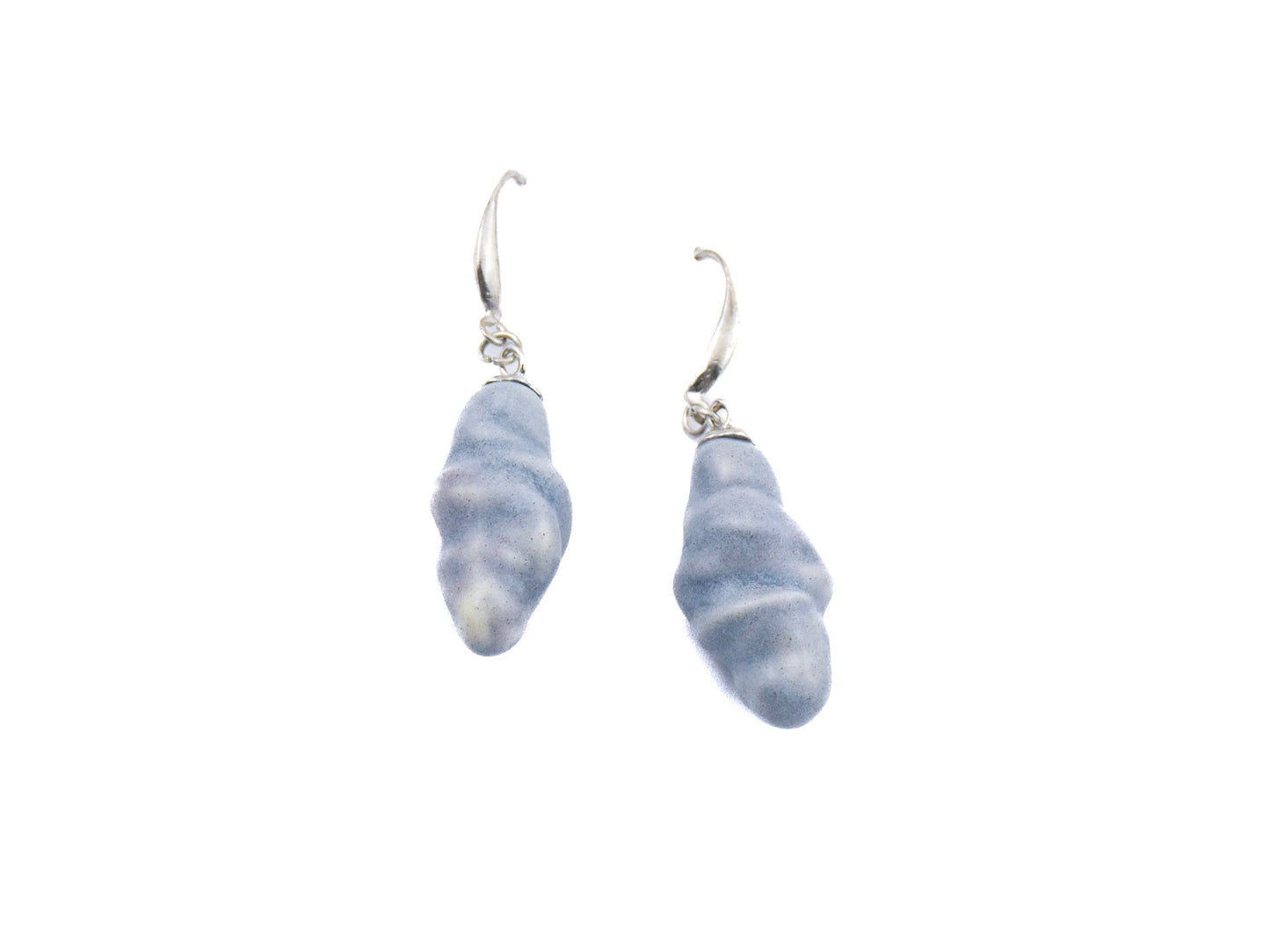 Coral Drop: blue ceramic earring teardrop drop earrings