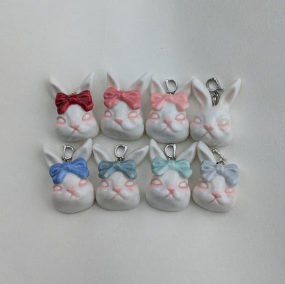 Grumpy Bunny- Rabbit Detachable Pendant