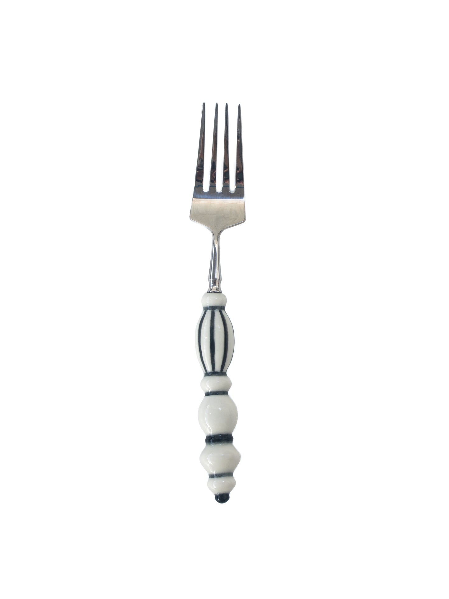 Fun Dining Handcrafted Ceramic Porcelain Cutlery Classic Line Style