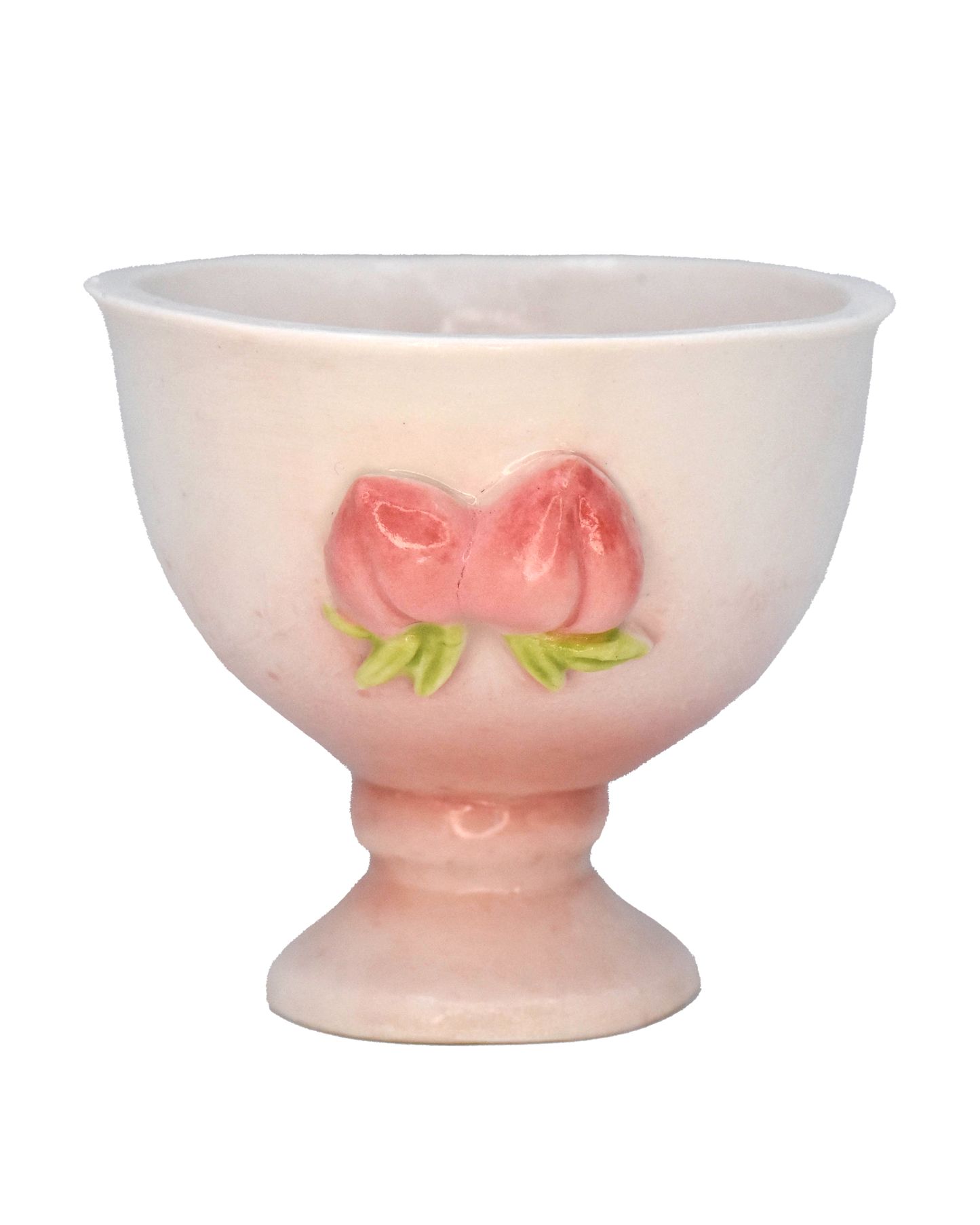 Peach it - Pfirsichfarbene Teetasse aus Keramik